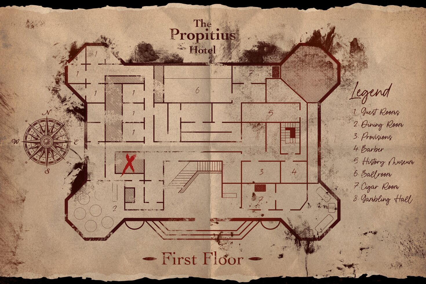 Propitius Floor Plan - Level 1